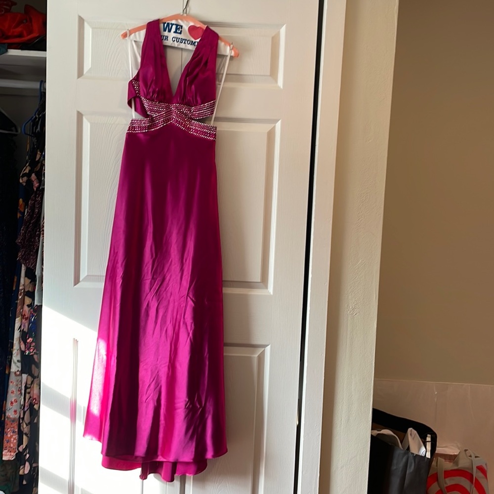 Magenta prom dress